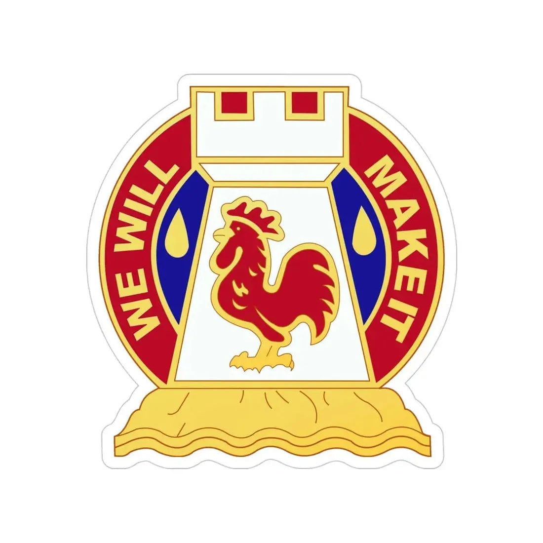 243 Engineer Battalion (U.S. Army) Transparent STICKER Die-Cut Vinyl Decal - The Sticker Space