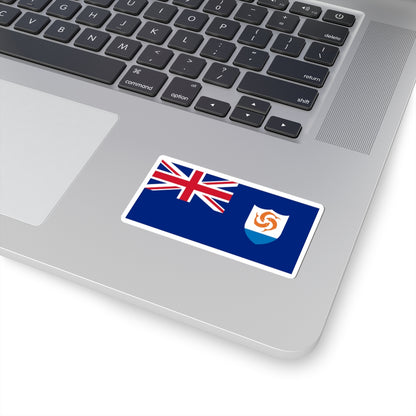 Flag of Anguilla varient (United Kingdom) STICKER Vinyl Kiss-Cut Decal