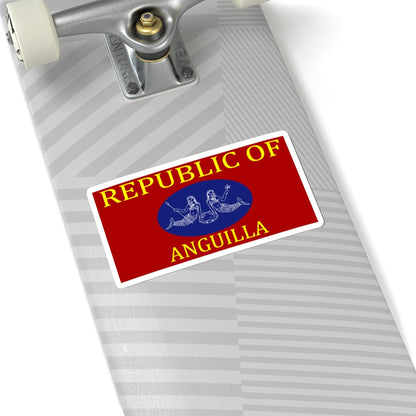 Flag of Anguilla 1967 (United Kingdom) STICKER Vinyl Kiss-Cut Decal