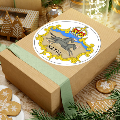 Badge of the Natal Colony 1875-1907 (South Africa) (Coat of Arms) STICKER Vinyl Kiss-Cut Decal