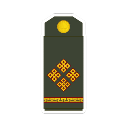 12 Mongolian Army CPT (Mongolia) (Military Rank) STICKER Vinyl Kiss-Cut Decal
