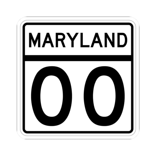 MD template (Maryland) (Road Sign) STICKER Vinyl Kiss-Cut Decal