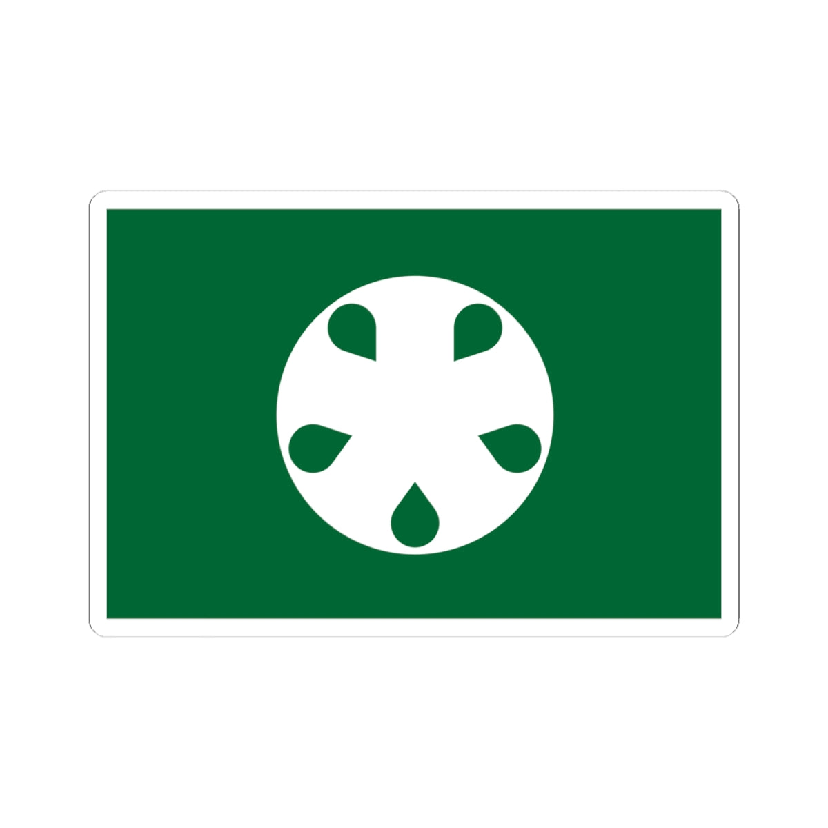 Flag of Ōishida Yamagata (Japan) STICKER Vinyl Kiss-Cut Decal