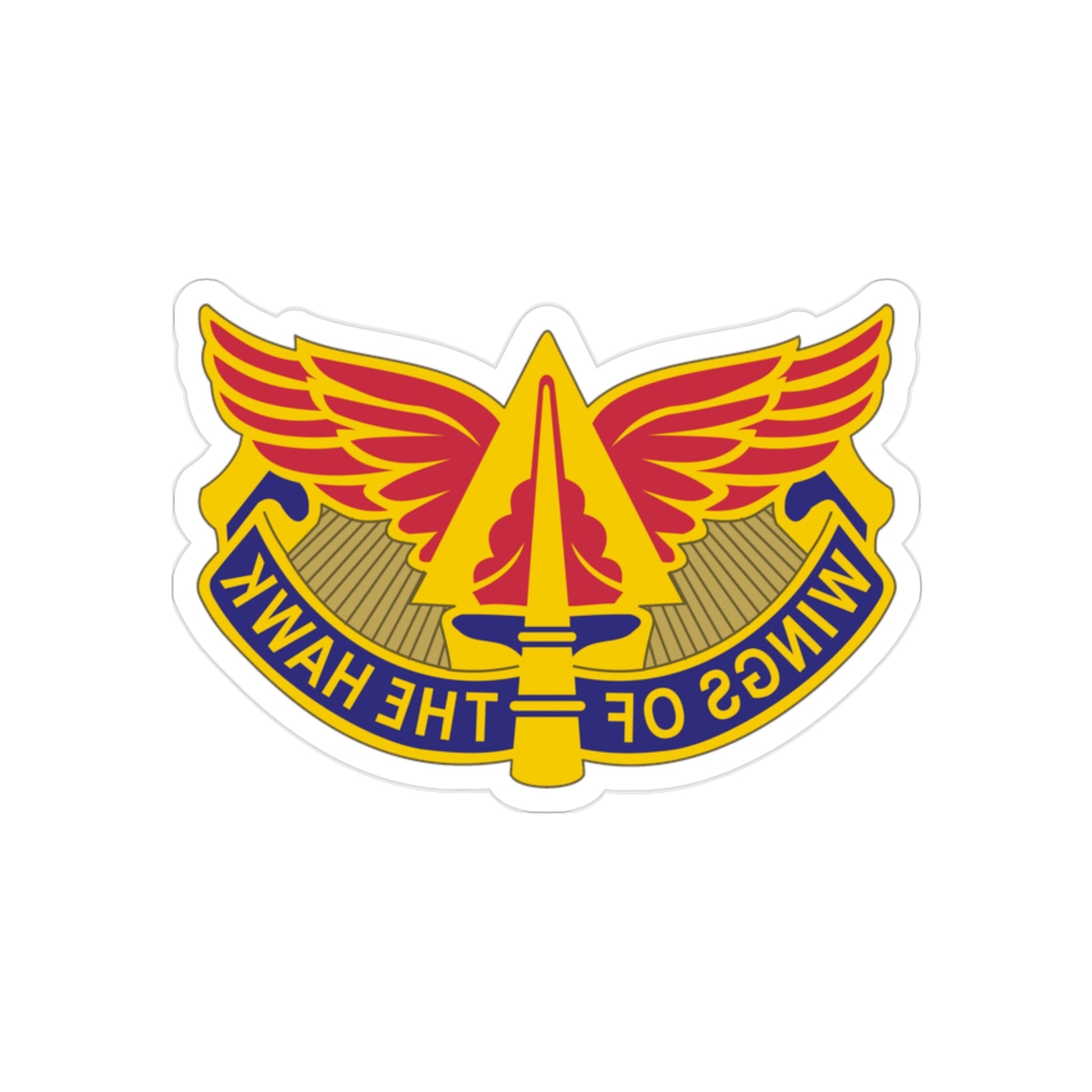 244 Aviation Brigade 2 (U.S. Army) REVERSE PRINT Transparent STICKER-2" × 2"-The Sticker Space