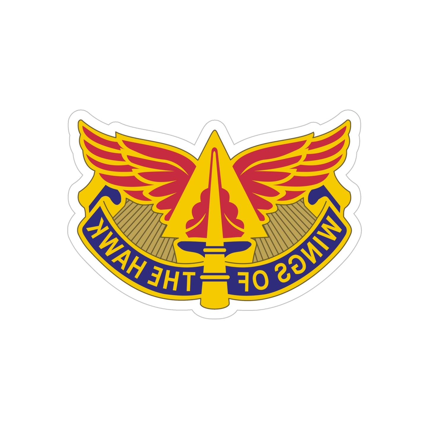 244 Aviation Brigade 2 (U.S. Army) REVERSE PRINT Transparent STICKER-6" × 6"-The Sticker Space