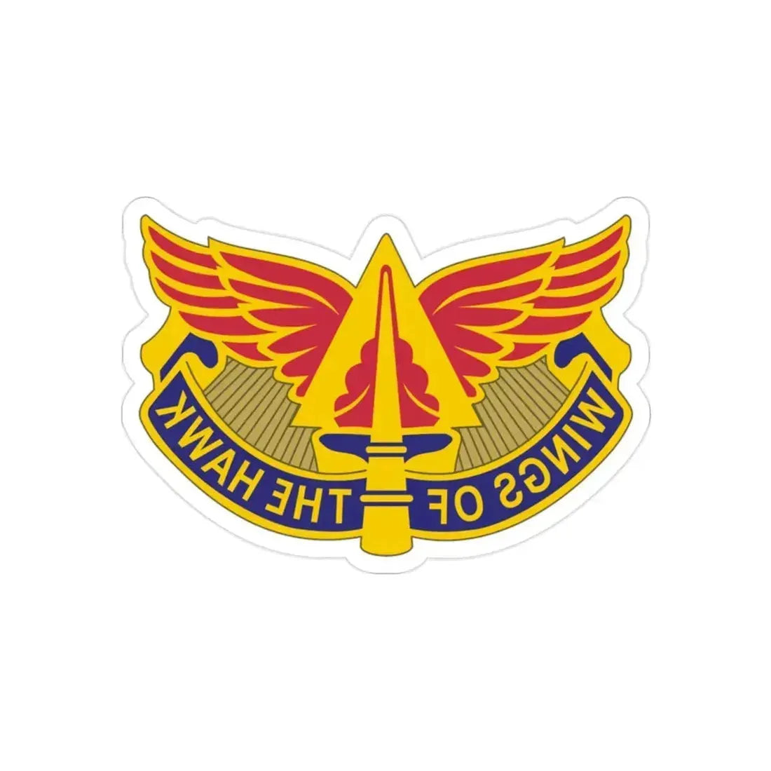 244 Aviation Brigade 2 (U.S. Army) REVERSE PRINT Transparent Die-Cut STICKER 2 Inch Die-Cut Transparent - The Sticker Space