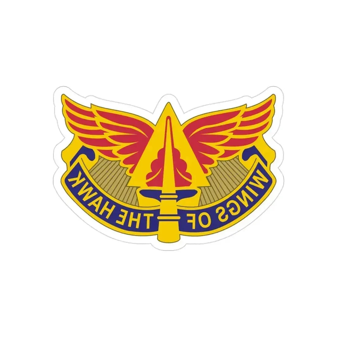 244 Aviation Brigade 2 (U.S. Army) REVERSE PRINT Transparent Die-Cut STICKER 3 Inch Die-Cut Transparent - The Sticker Space