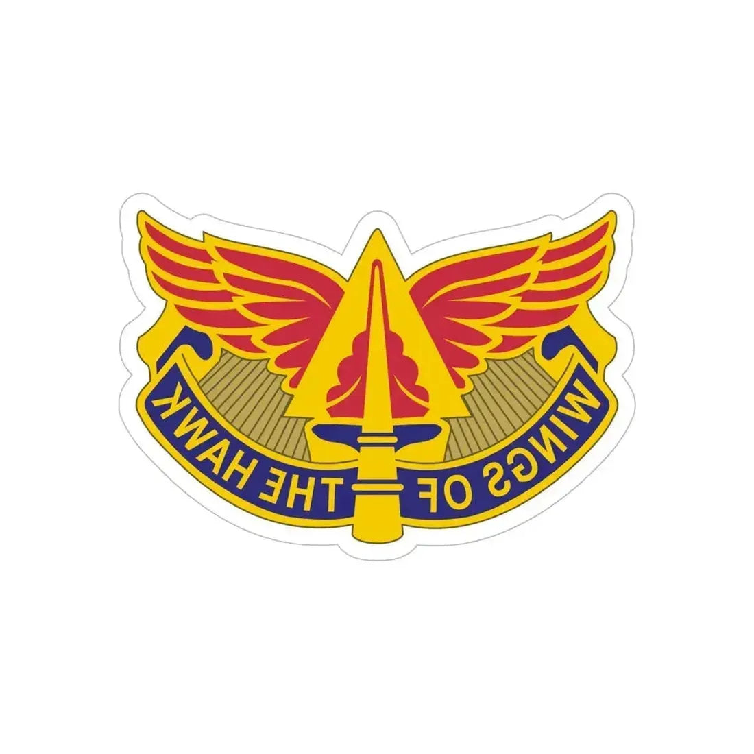 244 Aviation Brigade 2 (U.S. Army) REVERSE PRINT Transparent Die-Cut STICKER 6 Inch Die-Cut Transparent - The Sticker Space