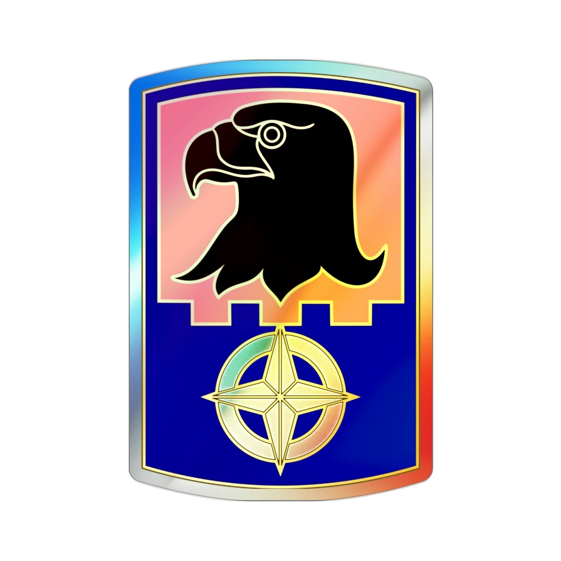 244 Aviation Brigade 3 (U.S. Army) Holographic STICKER Die-Cut Vinyl Decal-2 Inch-The Sticker Space