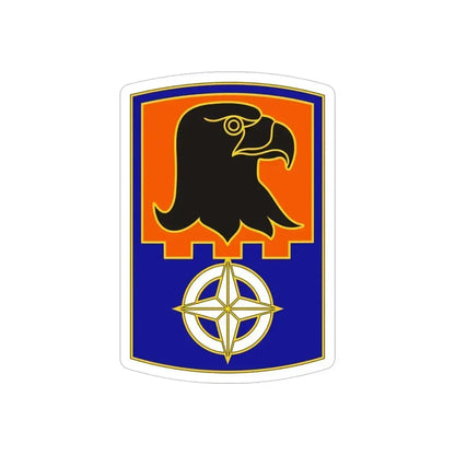 244 Aviation Brigade 3 (U.S. Army) REVERSE PRINT Transparent Die-Cut STICKER 4 Inch Die-Cut Transparent - The Sticker Space