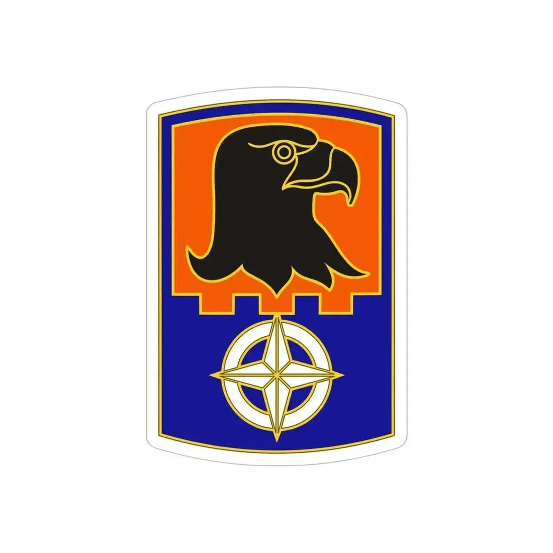244 Aviation Brigade 3 (U.S. Army) REVERSE PRINT Transparent Die-Cut STICKER 6 Inch Die-Cut Transparent - The Sticker Space
