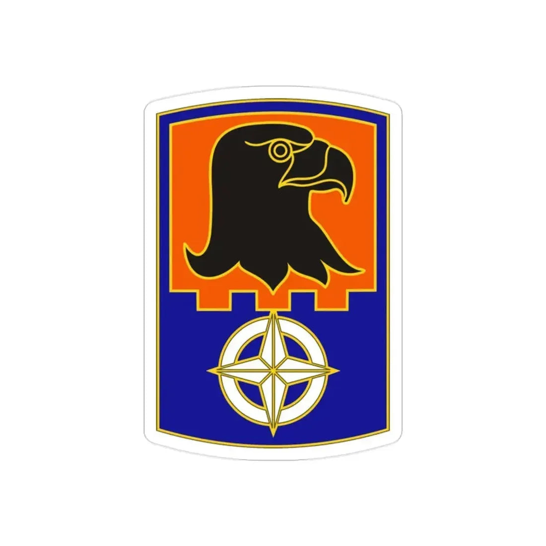 244 Aviation Brigade 3 (U.S. Army) REVERSE PRINT Transparent Die-Cut STICKER - The Sticker Space
