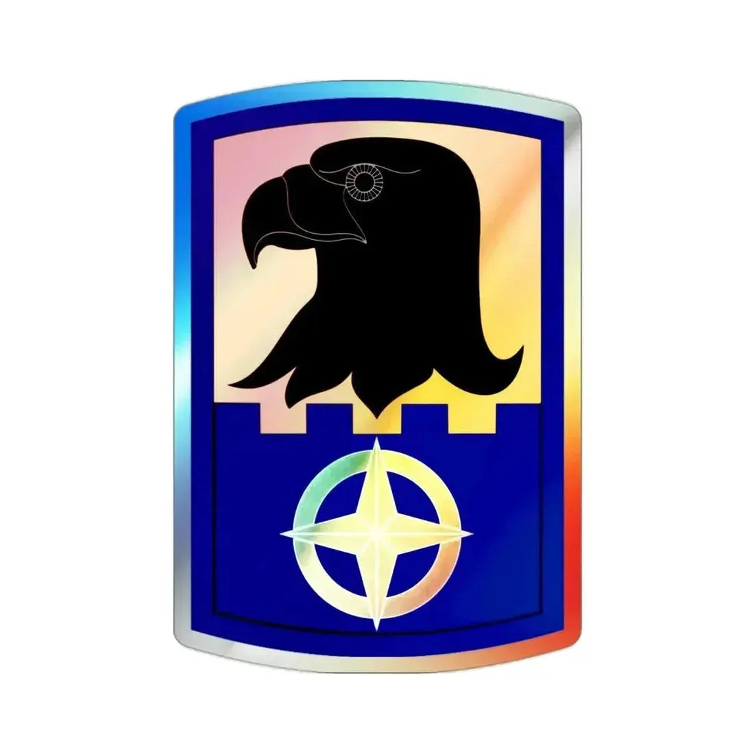 244 Aviation Brigade (U.S. Army) Holographic STICKER Die-Cut Vinyl Decal 2 Inch Holographic - The Sticker Space