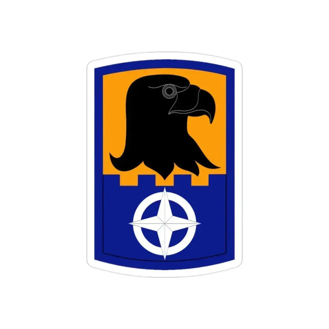 244 Aviation Brigade (U.S. Army) REVERSE PRINT Transparent Die-Cut STICKER 2 Inch Die-Cut Transparent - The Sticker Space
