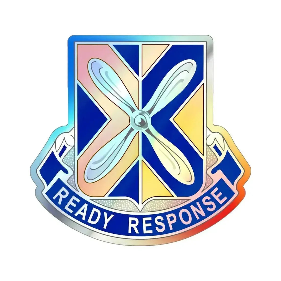 244 Aviation Regiment (U.S. Army) Holographic STICKER Die-Cut Vinyl Decal 4 Inch Holographic - The Sticker Space