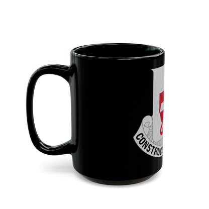 244 Engineer Battalion (U.S. Army) Black Coffee Mug-The Sticker Space