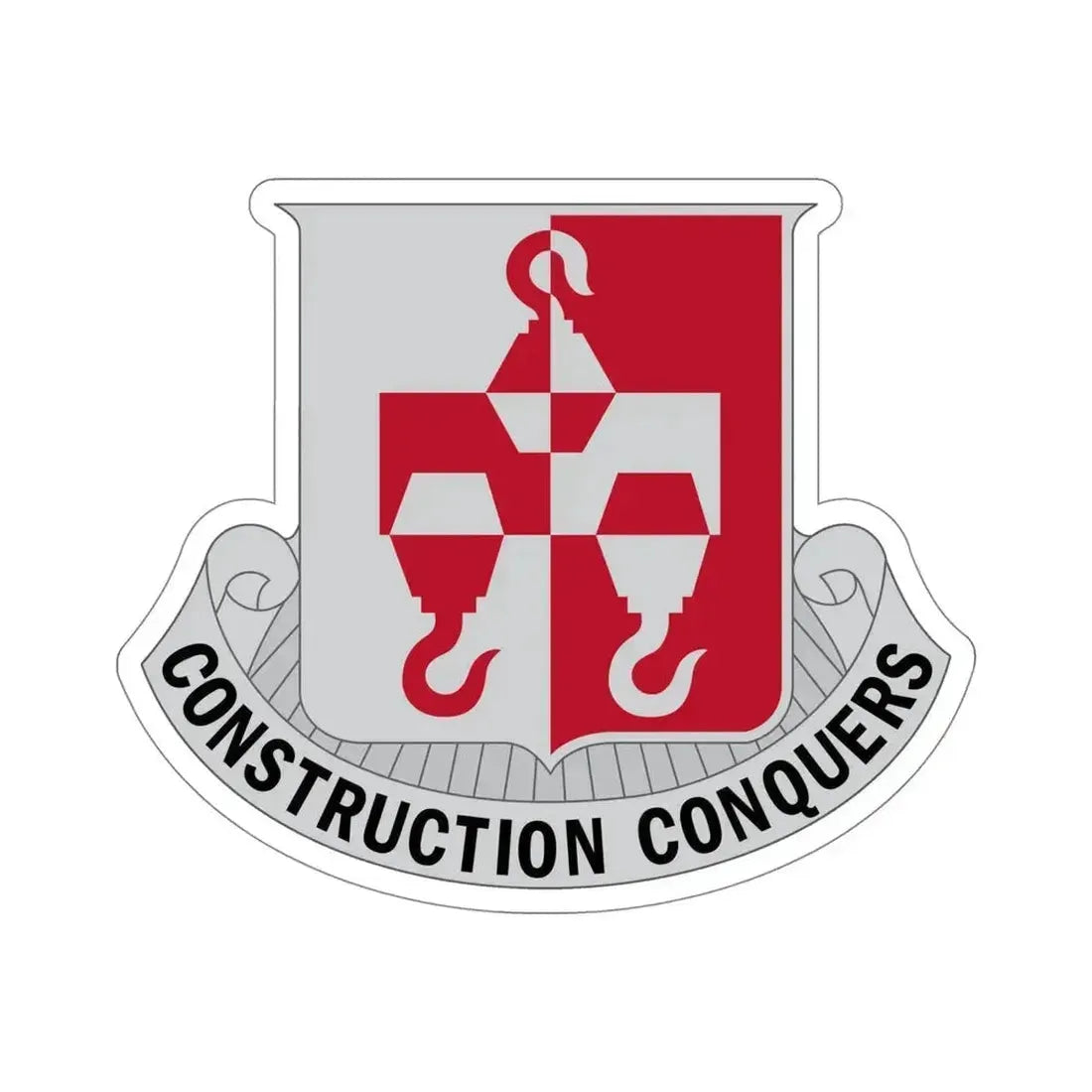 244 Engineer Battalion (U.S. Army) STICKER Vinyl Die-Cut Decal 5 Inch - The Sticker Space