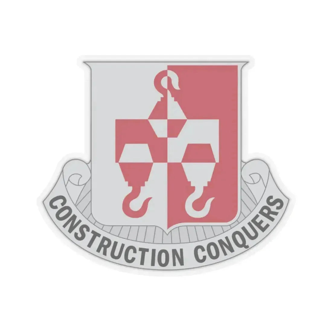 244 Engineer Battalion (U.S. Army) STICKER Vinyl Kiss-Cut Decal 2 Inch Transparent - The Sticker Space