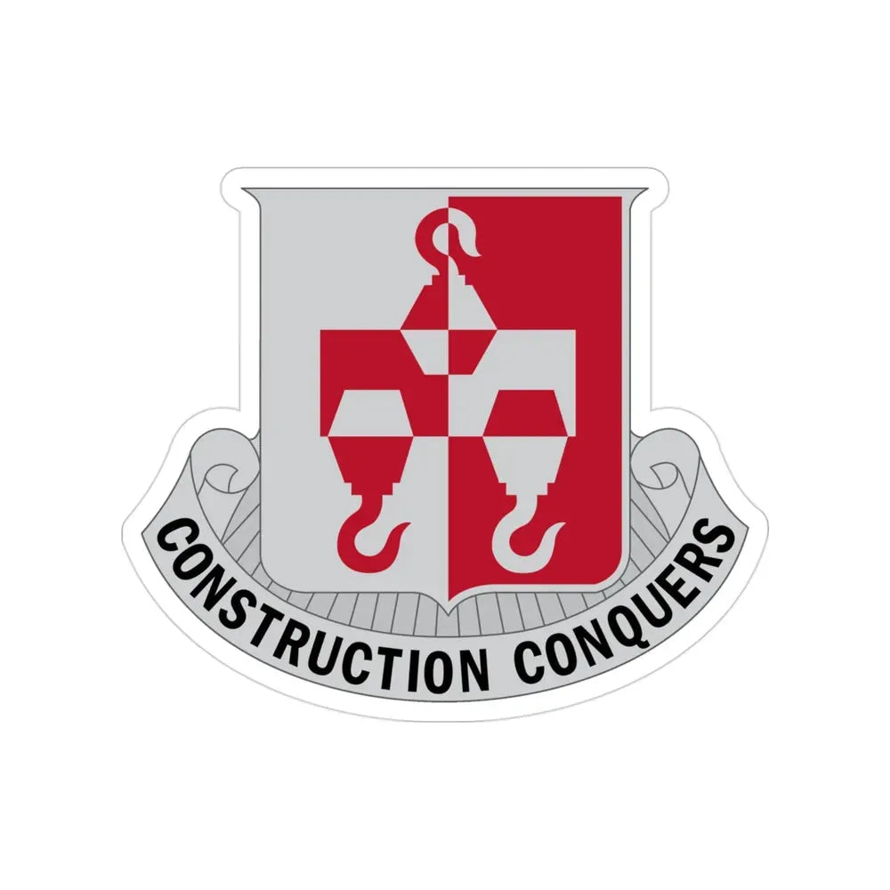 244 Engineer Battalion (U.S. Army) Transparent STICKER Die-Cut Vinyl Decal - The Sticker Space