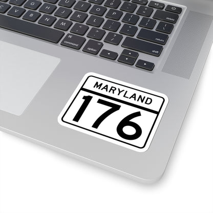 MD Route 176 (Maryland) (Road Sign) STICKER Vinyl Kiss-Cut Decal