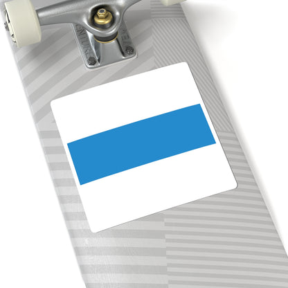 Flag of Canton of Zug (Switzerland) STICKER Vinyl Kiss-Cut Decal