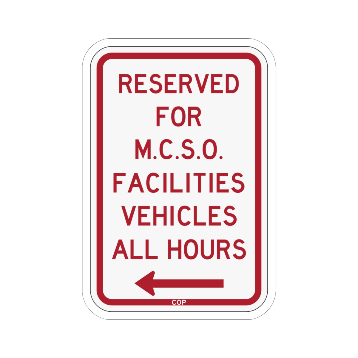 PBOT Road sign P4395L (Oregon) (Road Sign) STICKER Vinyl Kiss-Cut Decal