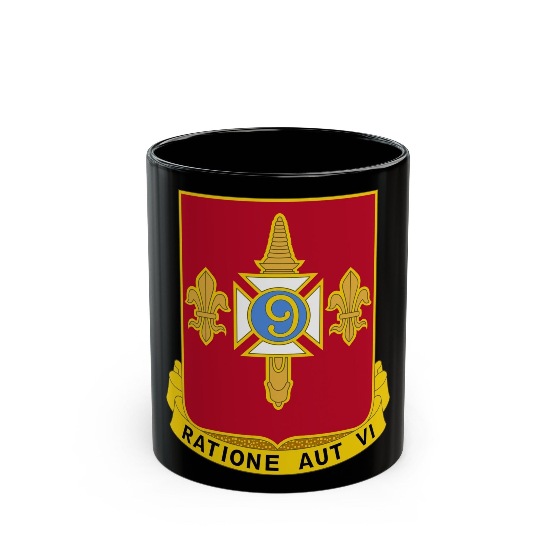 244th Air Defense Artillery Regiment (U.S. Army) Black Coffee Mug-11oz-The Sticker Space