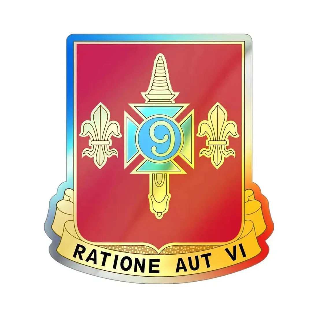 244th Air Defense Artillery Regiment (U.S. Army) Holographic STICKER Die-Cut Vinyl Decal 4 Inch Holographic - The Sticker Space