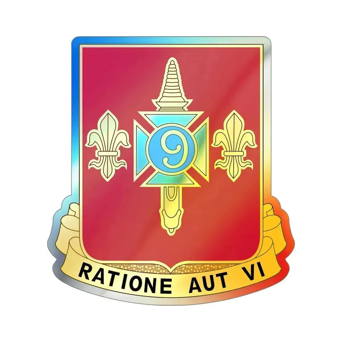 244th Air Defense Artillery Regiment (U.S. Army) Holographic STICKER Die-Cut Vinyl Decal 5 Inch Holographic - The Sticker Space
