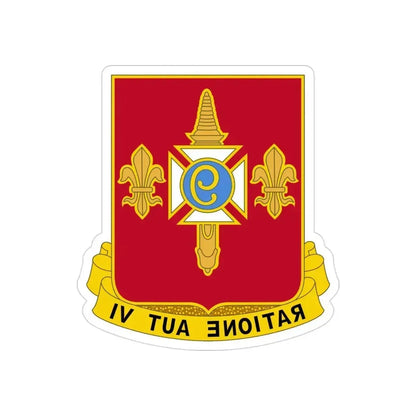 244th Air Defense Artillery Regiment (U.S. Army) REVERSE PRINT Transparent Die-Cut STICKER 3 Inch Die-Cut Transparent - The Sticker Space