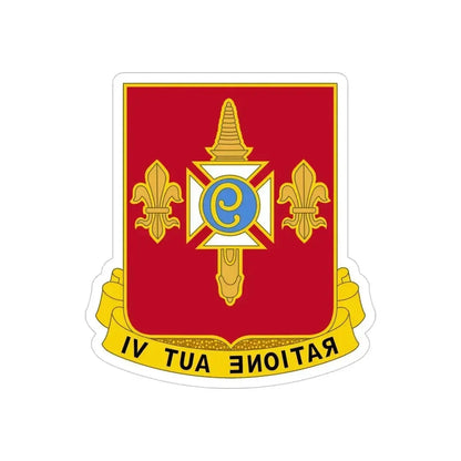 244th Air Defense Artillery Regiment (U.S. Army) REVERSE PRINT Transparent Die-Cut STICKER 4 Inch Die-Cut Transparent - The Sticker Space