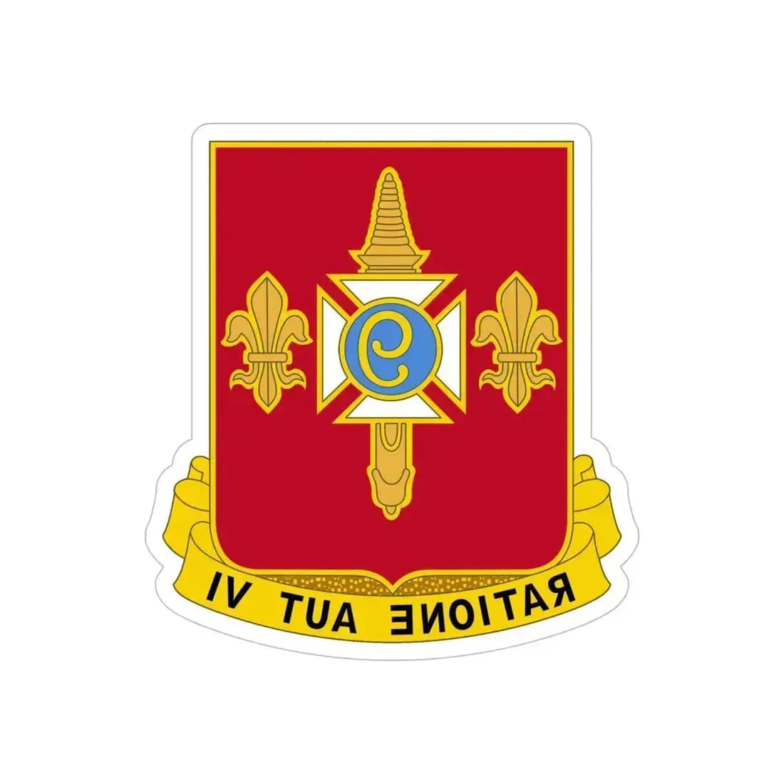 244th Air Defense Artillery Regiment (U.S. Army) REVERSE PRINT Transparent Die-Cut STICKER 6 Inch Die-Cut Transparent - The Sticker Space