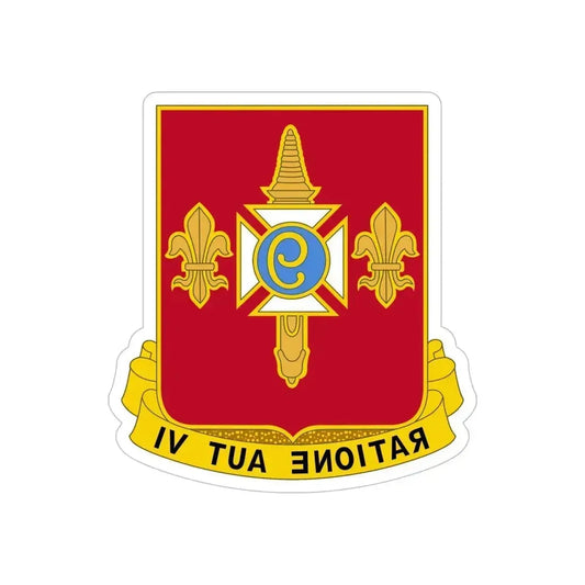 244th Air Defense Artillery Regiment (U.S. Army) REVERSE PRINT Transparent Die-Cut STICKER 6 Inch Die-Cut Transparent - The Sticker Space