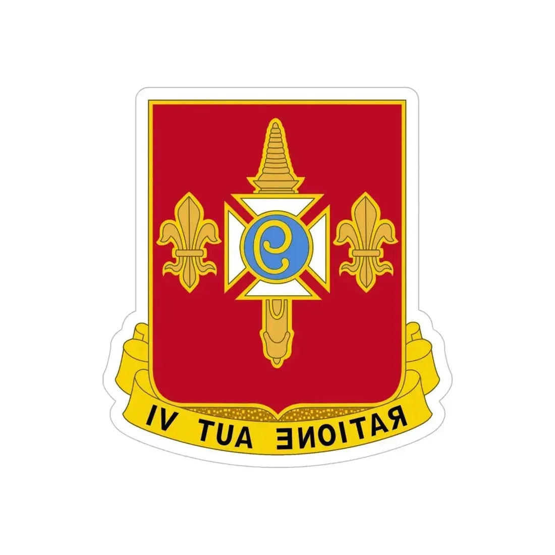 244th Air Defense Artillery Regiment (U.S. Army) REVERSE PRINT Transparent Die-Cut STICKER - The Sticker Space