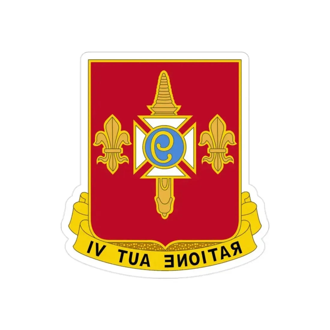 244th Air Defense Artillery Regiment (U.S. Army) REVERSE PRINT Transparent Die-Cut STICKER - The Sticker Space