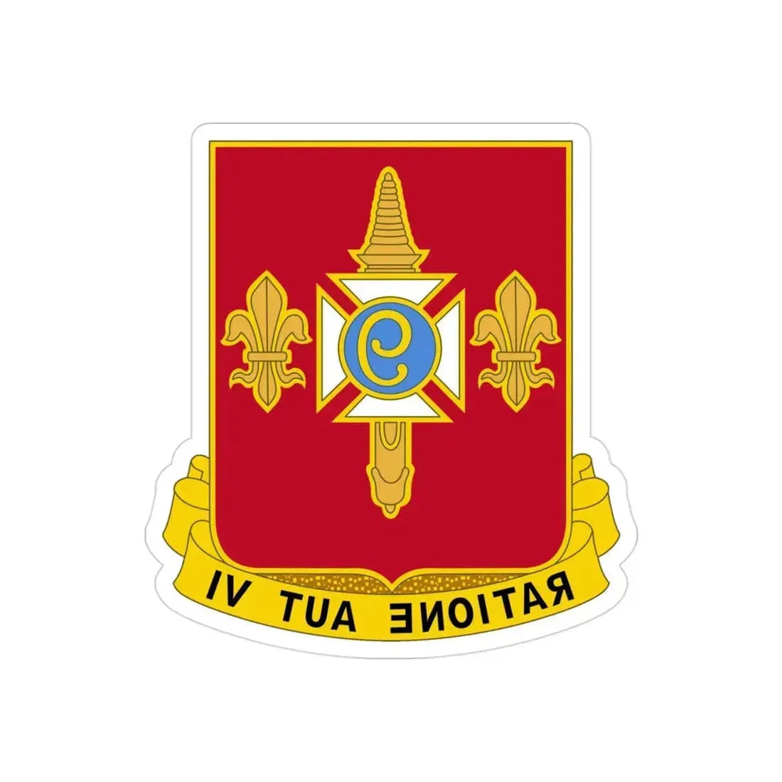 244th Air Defense Artillery Regiment (U.S. Army) REVERSE PRINT Transparent Die-Cut STICKER - The Sticker Space