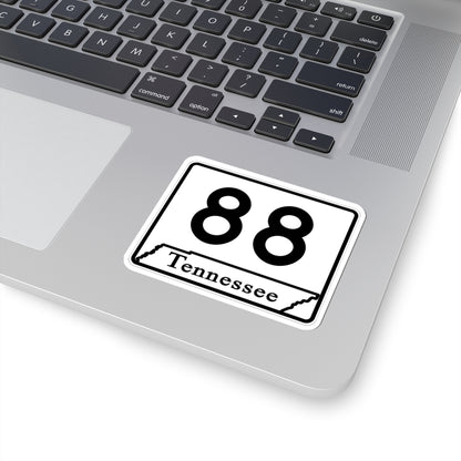 Tennessee 88 (Tennessee) (Road Sign) STICKER Vinyl Kiss-Cut Decal