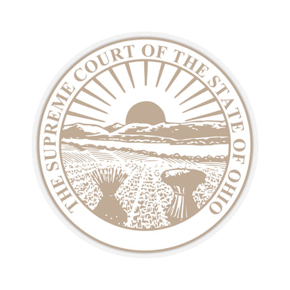 Seal of the Supreme Court of Ohio - STICKER Vinyl Kiss-Cut Decal