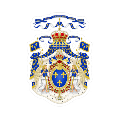 Grand Royal Coat of Arms of France - STICKER Vinyl Kiss-Cut Decal
