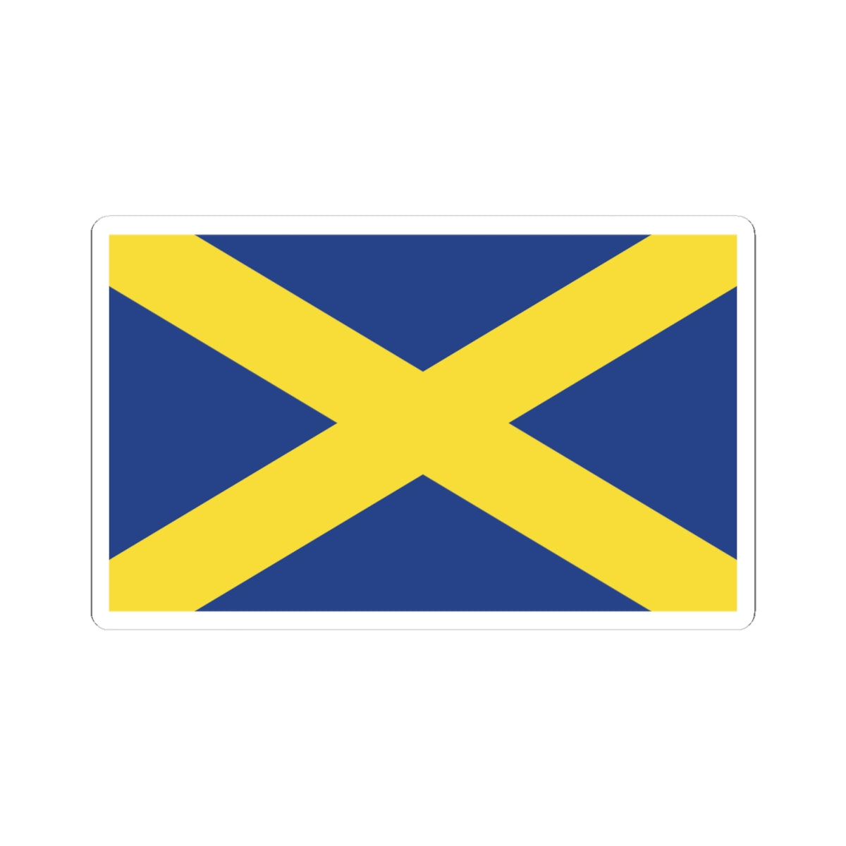 FlagOfStAlbans-PS01 (England) STICKER Vinyl Kiss-Cut Decal