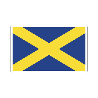 FlagOfStAlbans-PS01 (England) STICKER Vinyl Kiss-Cut Decal