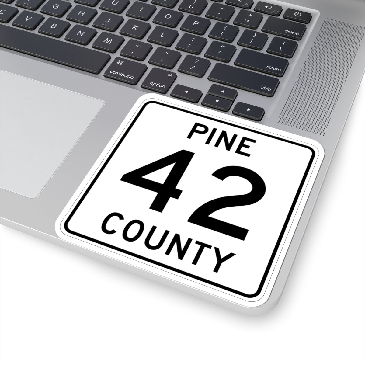 Pine County Route 42 MN (Minnesota) (Road Sign) STICKER Vinyl Kiss-Cut Decal