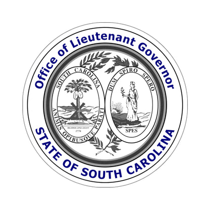 Seal of the Lieutenant Governor of South Carolina - STICKER Vinyl Kiss-Cut Decal