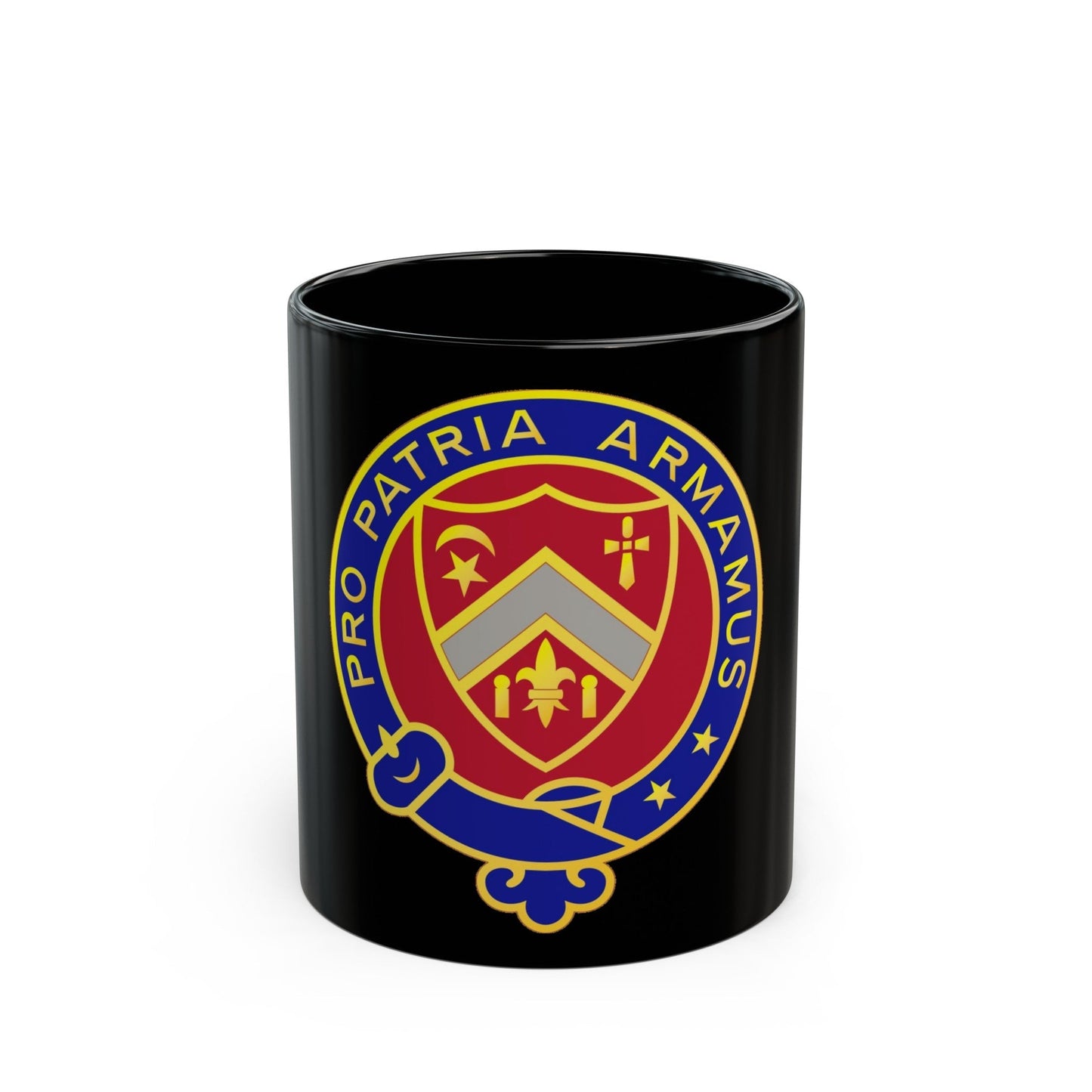 245th Artillery Regiment (U.S. Army) Black Coffee Mug-11oz-The Sticker Space