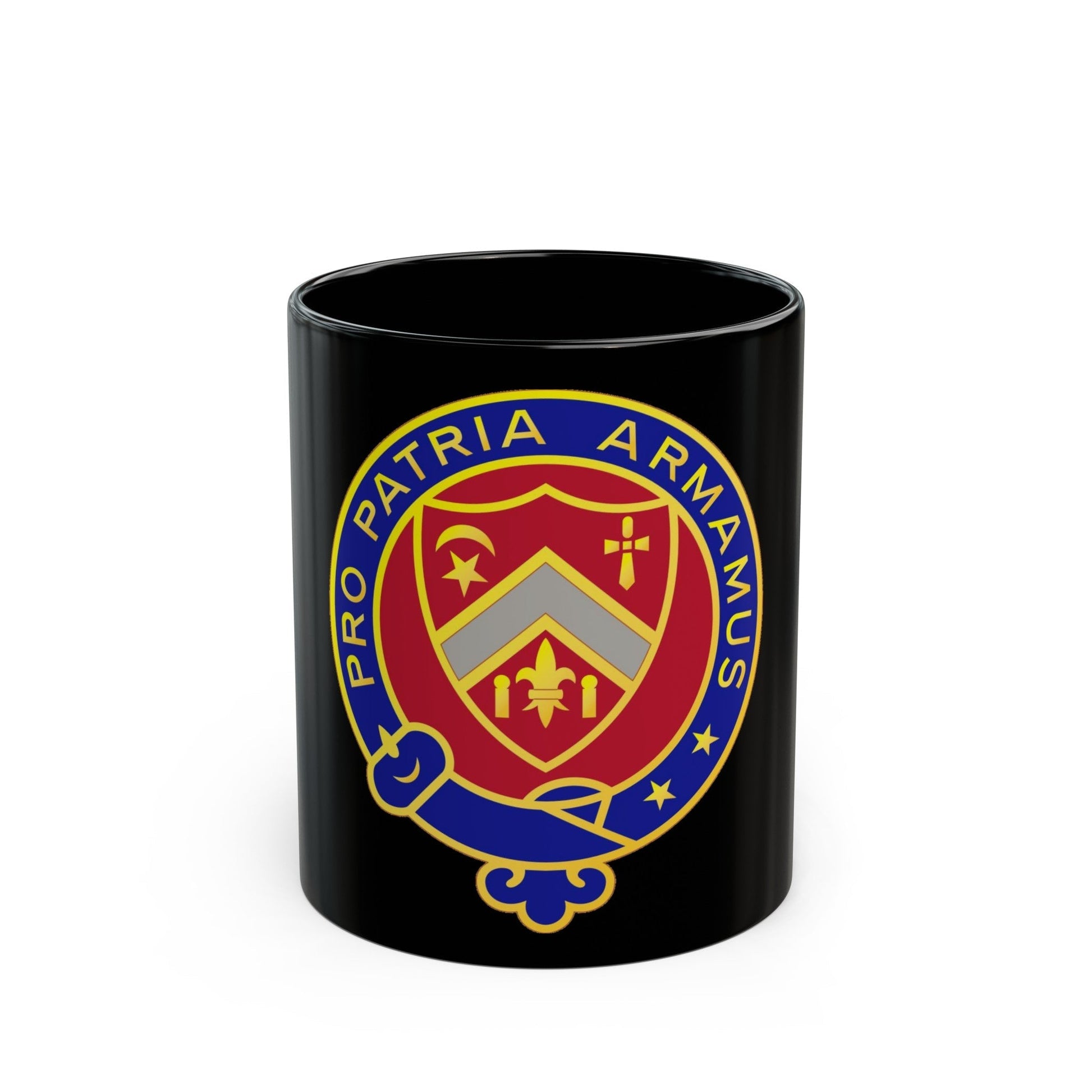 245th Artillery Regiment (U.S. Army) Black Coffee Mug-11oz-The Sticker Space