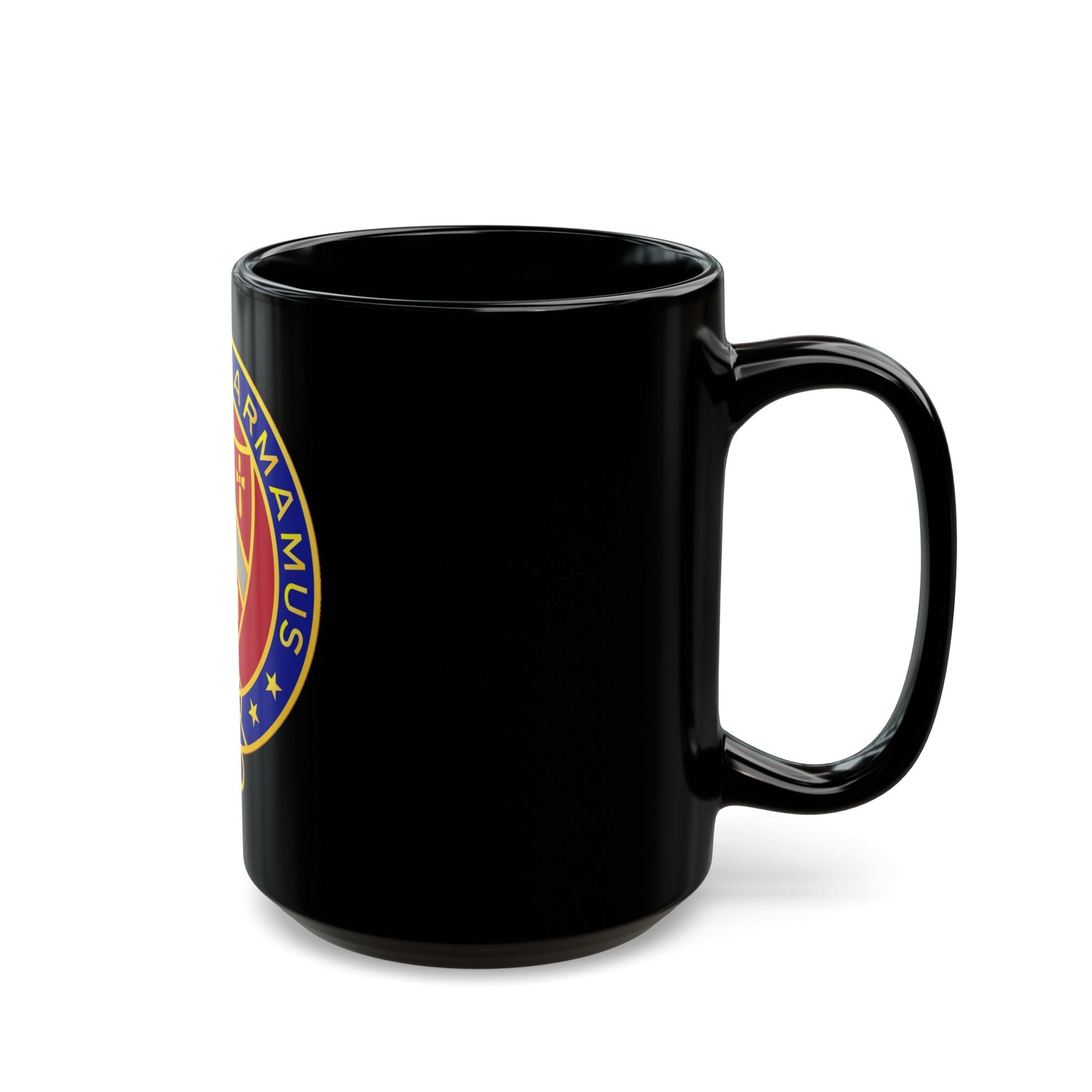 245th Artillery Regiment (U.S. Army) Black Coffee Mug-The Sticker Space