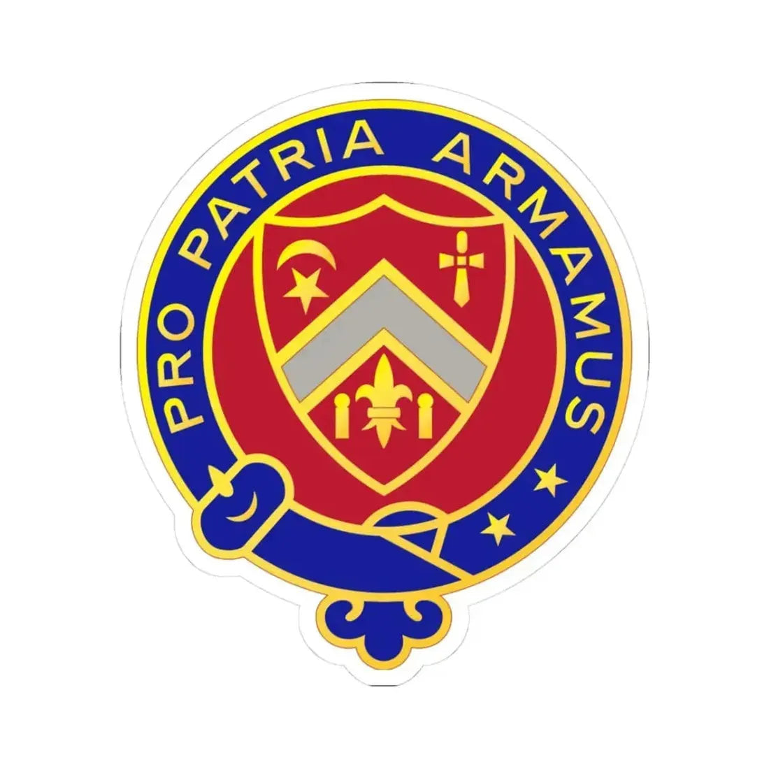 245th Artillery Regiment (U.S. Army) STICKER Vinyl Kiss-Cut Decal 3 Inch White - The Sticker Space