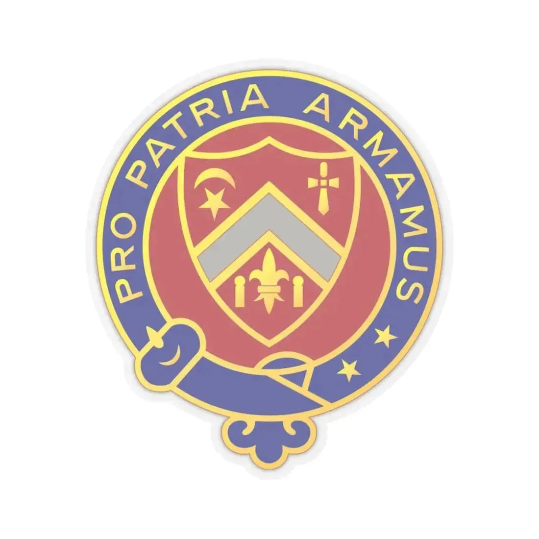 245th Artillery Regiment (U.S. Army) STICKER Vinyl Kiss-Cut Decal 4 Inch Transparent - The Sticker Space