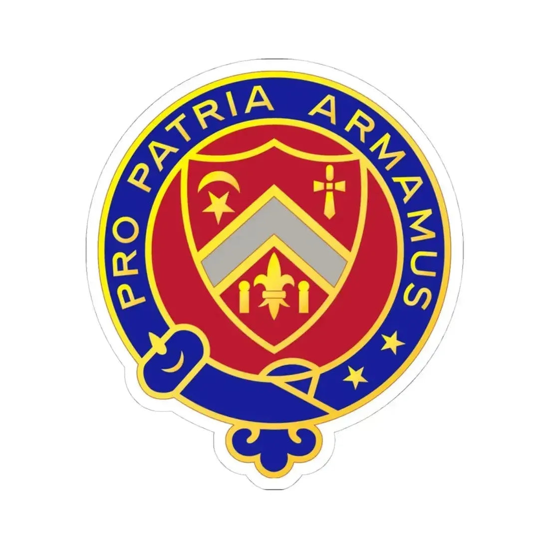 245th Artillery Regiment (U.S. Army) STICKER Vinyl Kiss-Cut Decal 4 Inch White - The Sticker Space