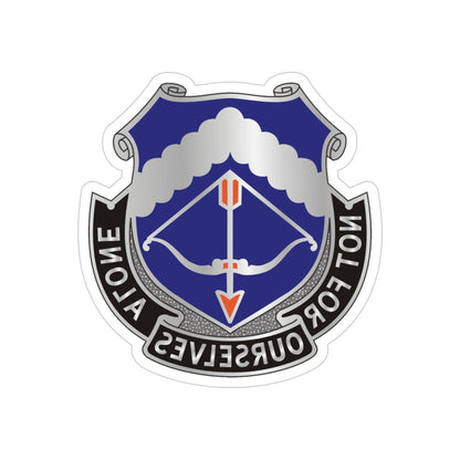 245th Aviation Regiment (U.S. Army) REVERSE PRINT Transparent STICKER-4" × 4"-The Sticker Space